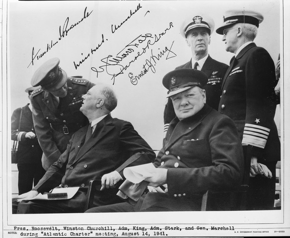 Churchill and FDR issue the Atlantic Charter