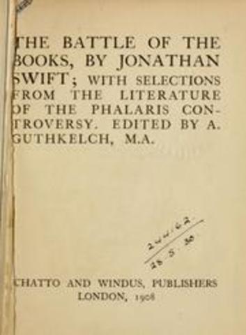 Swift writes the Battle of the Books