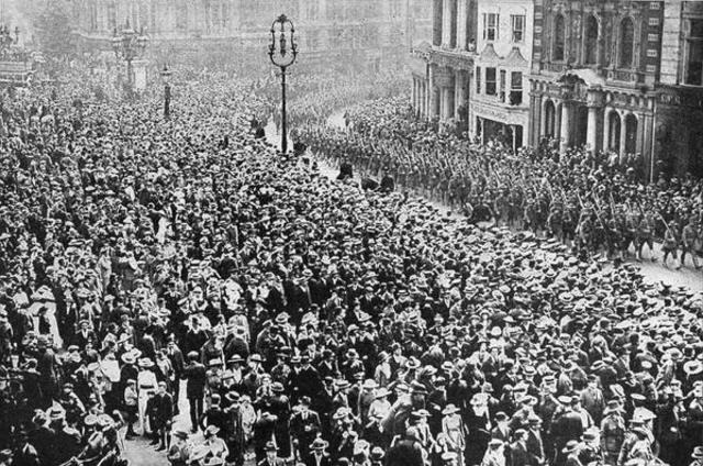 The amount of people that entered the war