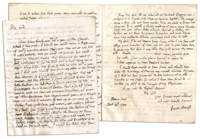 He writes Verses of Death of Dr. Swift