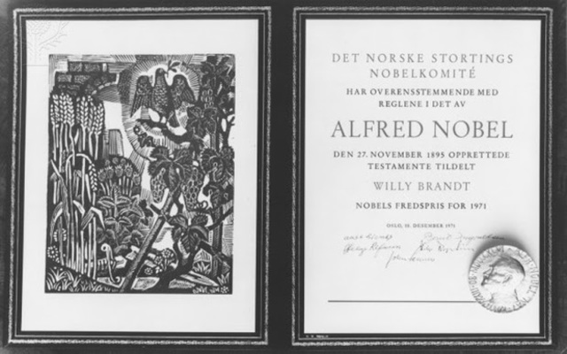 Dr. Martin Luther King Jr. receives  the Nobel Peace Prize