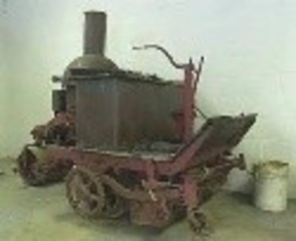 Coldwell Steam Lawn Mower Patented