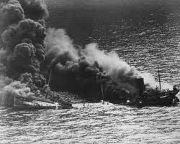 German U-Boat SInks the S.S. Aztec