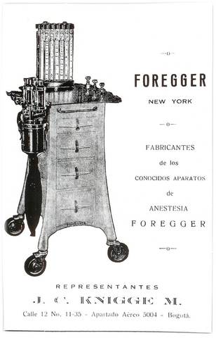primera maquina de anestesia en colombia