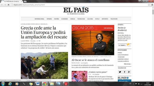 Version actual del periodico digital