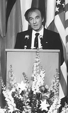 Elie Wiesel wins the nobel prize