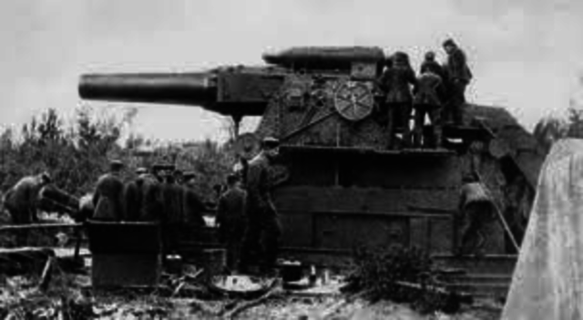 Germans were backed by the "Big Bertha"