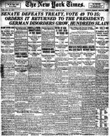 Wilson begin working to win the Senate's approval.