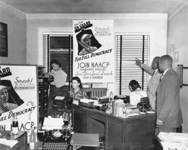 NAACP began challenging segregation in graduate and secondary schools