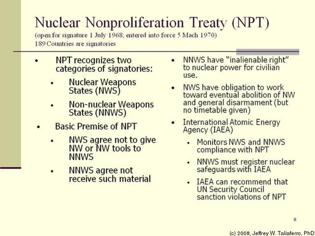 Non-Proliferation Agreement