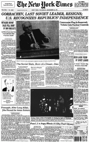 Soviet Russia resigns