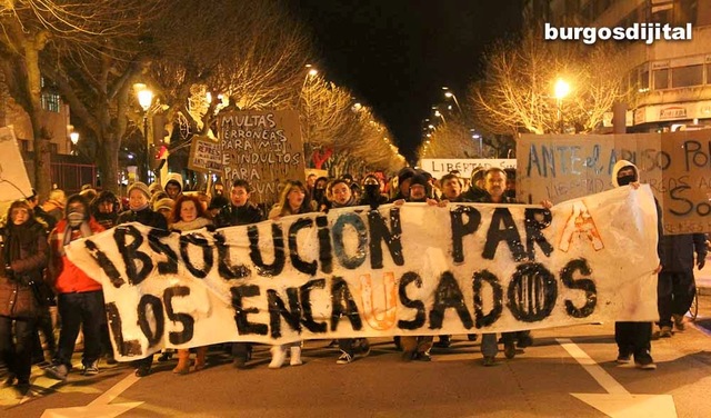 Marcha por la liberación de los detenidos durante los disturbios