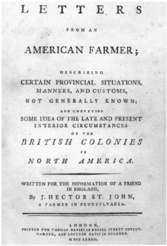 Letters of an American Farmer was published