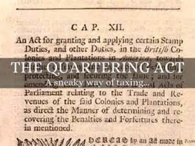 Quatering Act