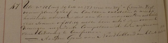 Brief ingeschreven in Agenda