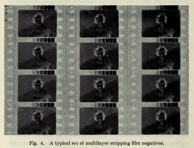 Development of multi-layer negative films
