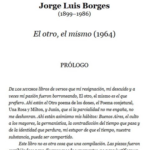 El Golem (poem) - unpublished by J.L. Borges - Spain