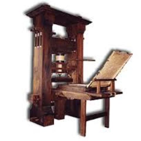 Cración de la Imprenta.