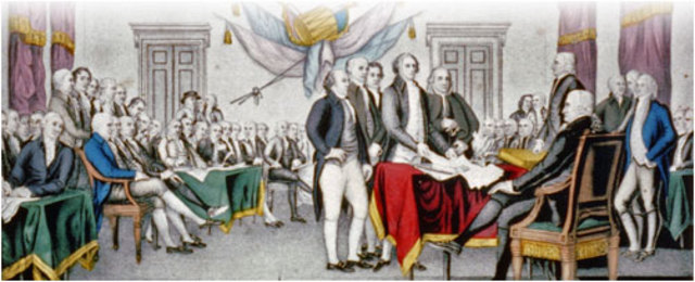 La déclaration d'indépendance du 4 juillet 1776
