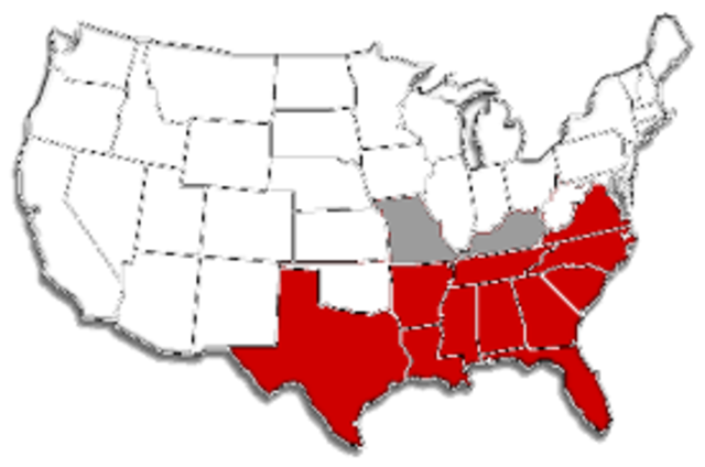 Confederate states are formed