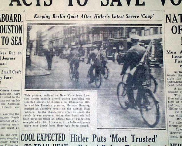 The night of the long knives (Rohm Purge)