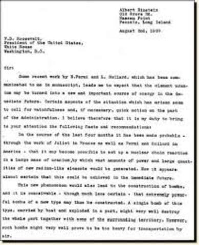 einstein's letter to the FDR and the manhattan project