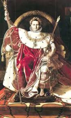 Napoleon named Emperor of the French Empire.