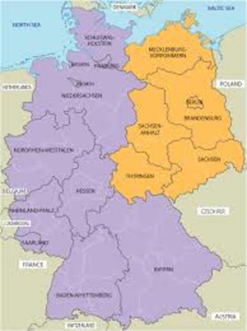 Creation of Eastern and Western Germany