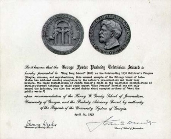 Ding Dong School Receives Peabody Award