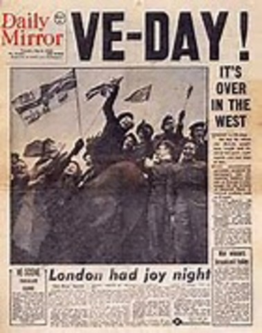 V-E Day, war ends in Europe