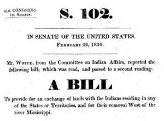 Indian Removal Act passed