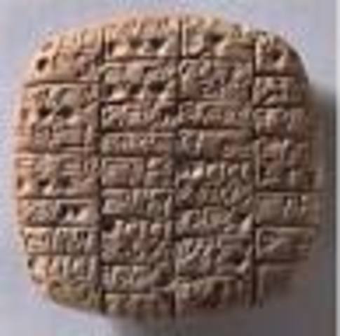 5500 A.C La edad antigua las tablillas de barro