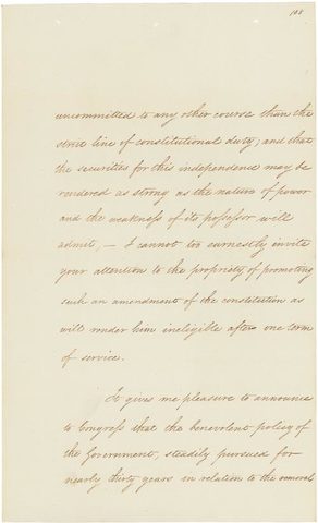 Andrew Jackson's Message to Congress