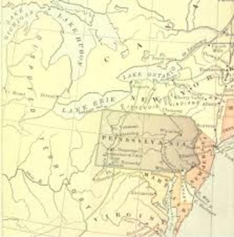 British colonial speculators secured legal rights to the Ohio Valey Region. France in process of creating forts in the Ohio Valley Region.