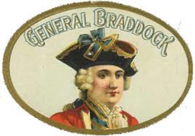 General Braddock was sent to VA