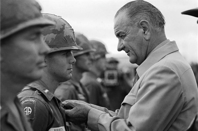 Johnson Visits South Vietnam