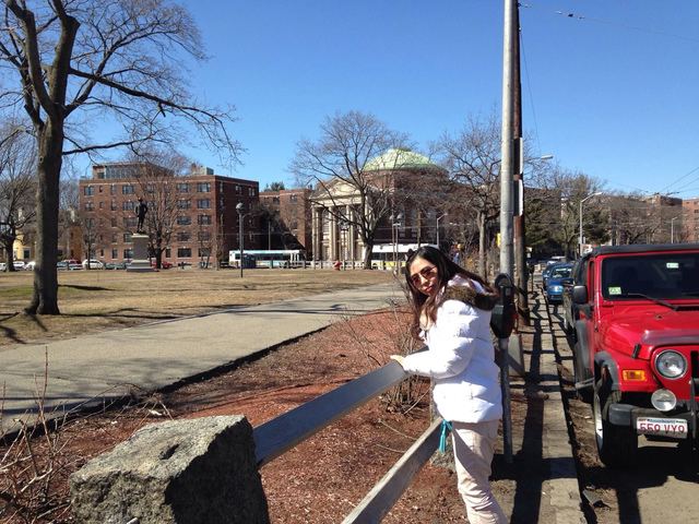 Spring Break, I was in Bosten.