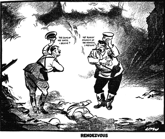 Hitler signed non-aggression pact with Stalin and USSR