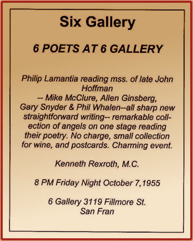 The Six Gallery Reading