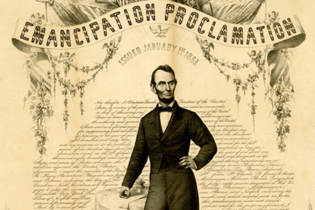 Emancipation Proclamation issued by President Lincoln