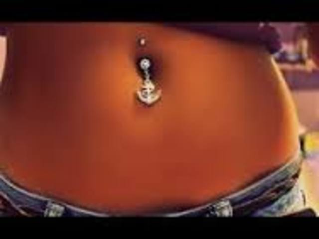 Got my belly button pierced