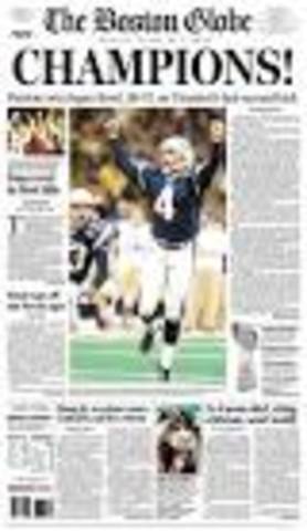 Brady wins his first super bowl