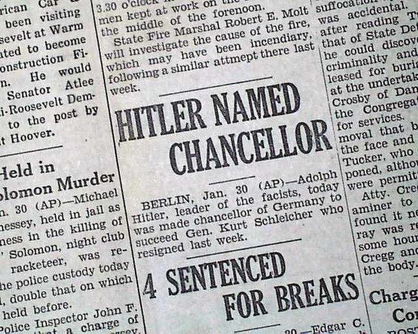 Hitler Becomes Germanys Chancellor