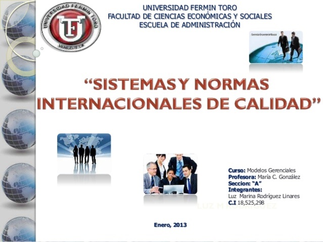 Normas internacionales sobre aseguramiento de la calidad