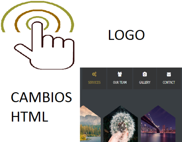 Finalización del logo y comienzo de cambios en HTML y CSS