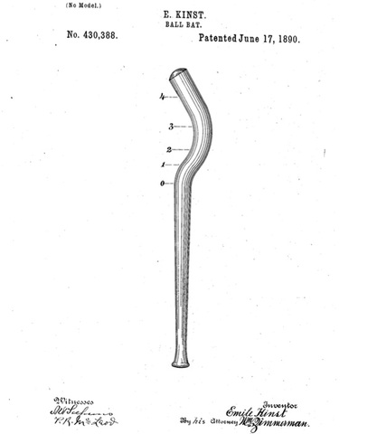 The First Baseball Bat