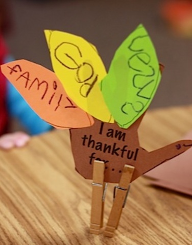 Jane's art work of being thankful