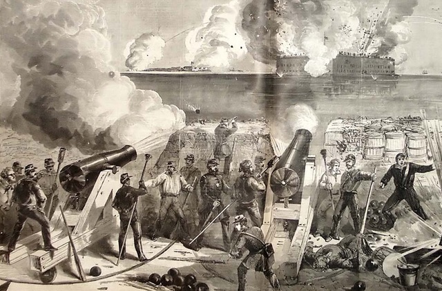 Battle at fort Sumter