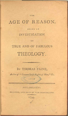 Thomas Paine Publishes "The Age of Reason"