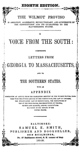 Wilmot Proviso - 1846 - 1850